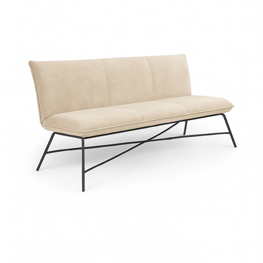 Bancheta catifea NEAGRA | model FLIP