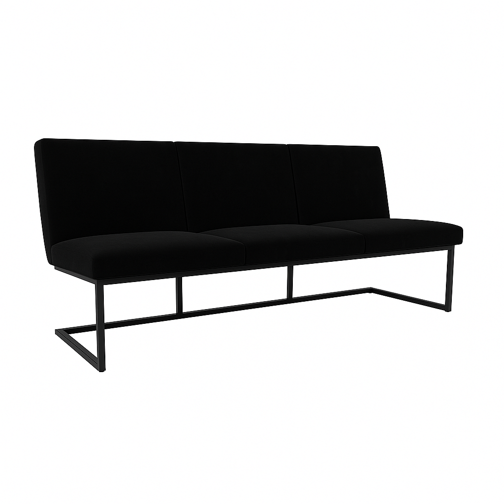 Bancheta catifea  CABALLERO culoare NEGRU