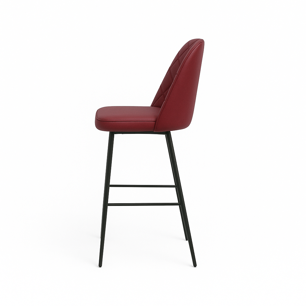 Scaun bar piele naturala GALBENA | model FOX