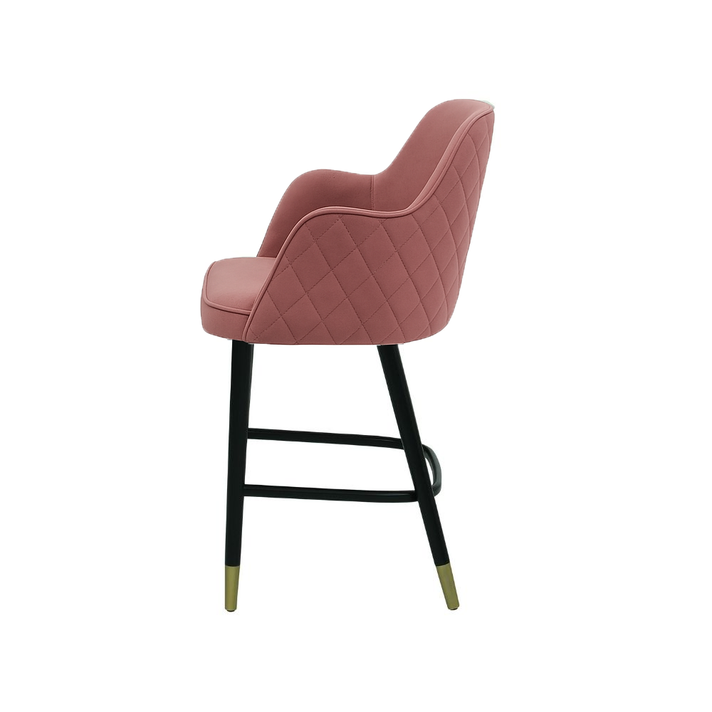 Scaun bar catifea GALBENA | model PINO X