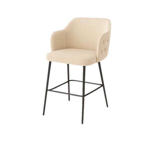 Scaun bar catifea BEJ | model TEONA