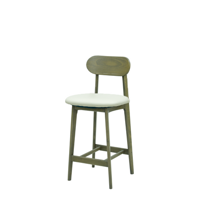 Scaun bar piele VERDE | model CLEO