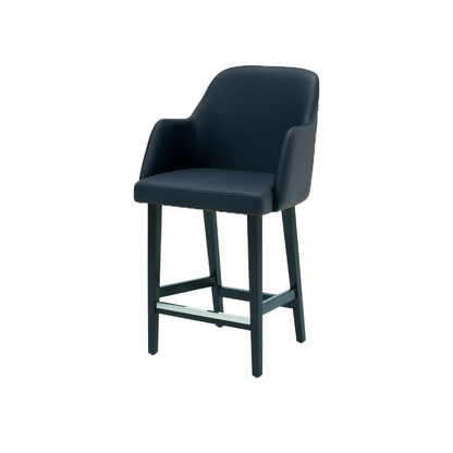 Scaun de bar piele ALBASTRA | model PINO