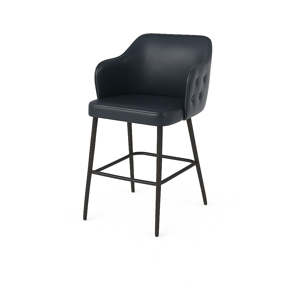 Scaun bar piele GALBENA | model TEONA