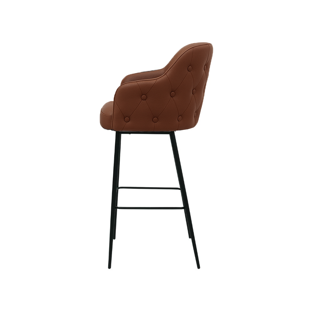 Scaun bar piele VERDE | model TEONA