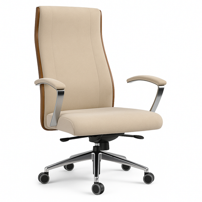 Scaun birou catifea BEJ | model BOSS P