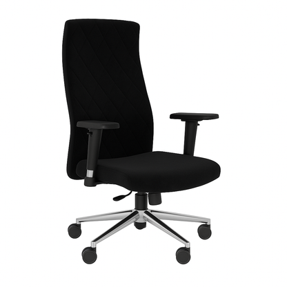 Scaun birou catifea NEAGRA| model MAGIC P