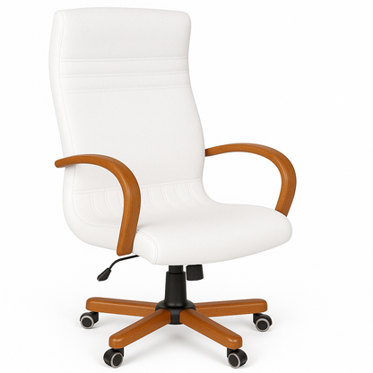 Scaun birou piele NEAGRA | model GOLD P