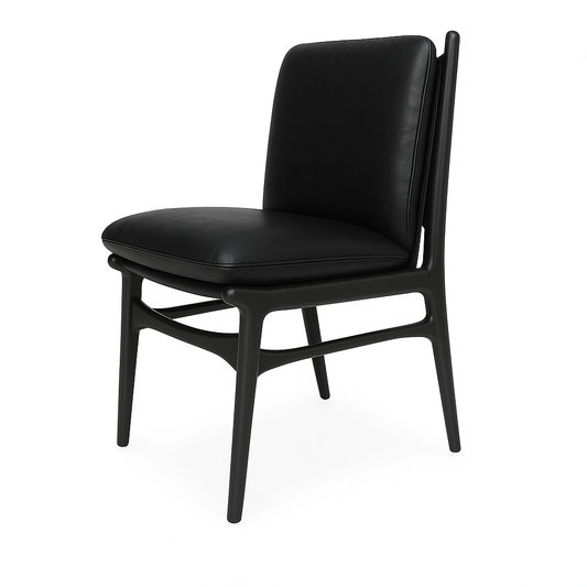 Scaun piele NEAGRA | model ALDO NA