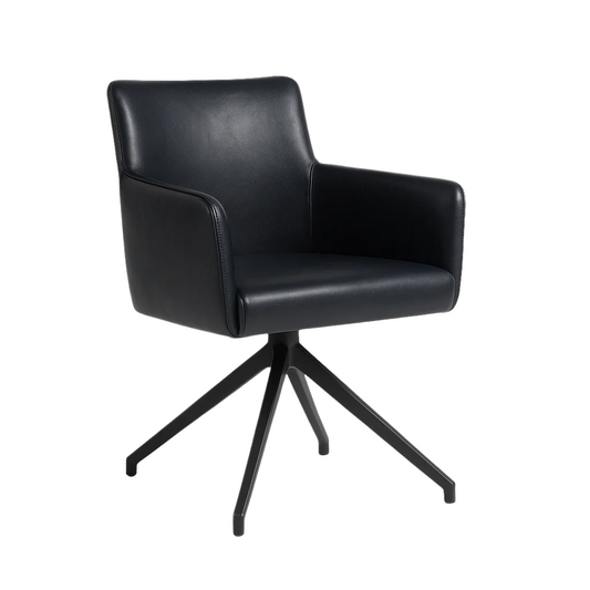 Scaun piele NEAGRA | model RELI